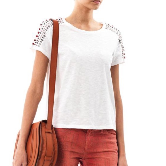 Elizabeth and James Tops - Elizabeth & James Monique Rhinestone T shirt